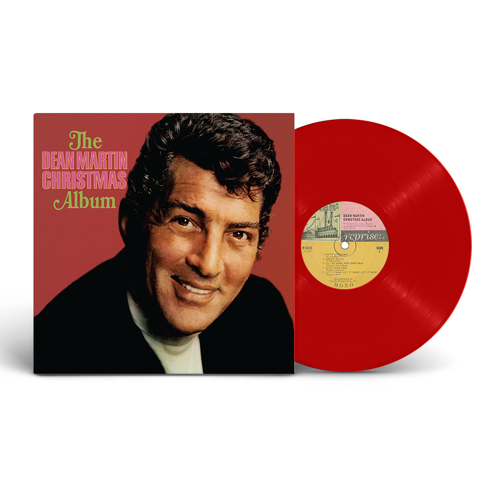 The Dean Martin Christmas Album Vinyl-one red disc