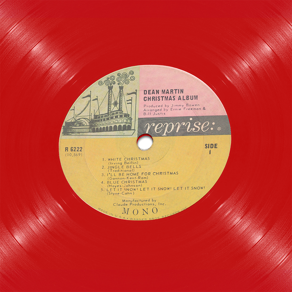 close up of Dean Martin Christmas Album