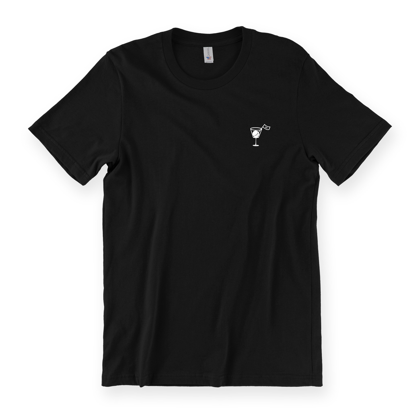 Martini Glass Tee - Black