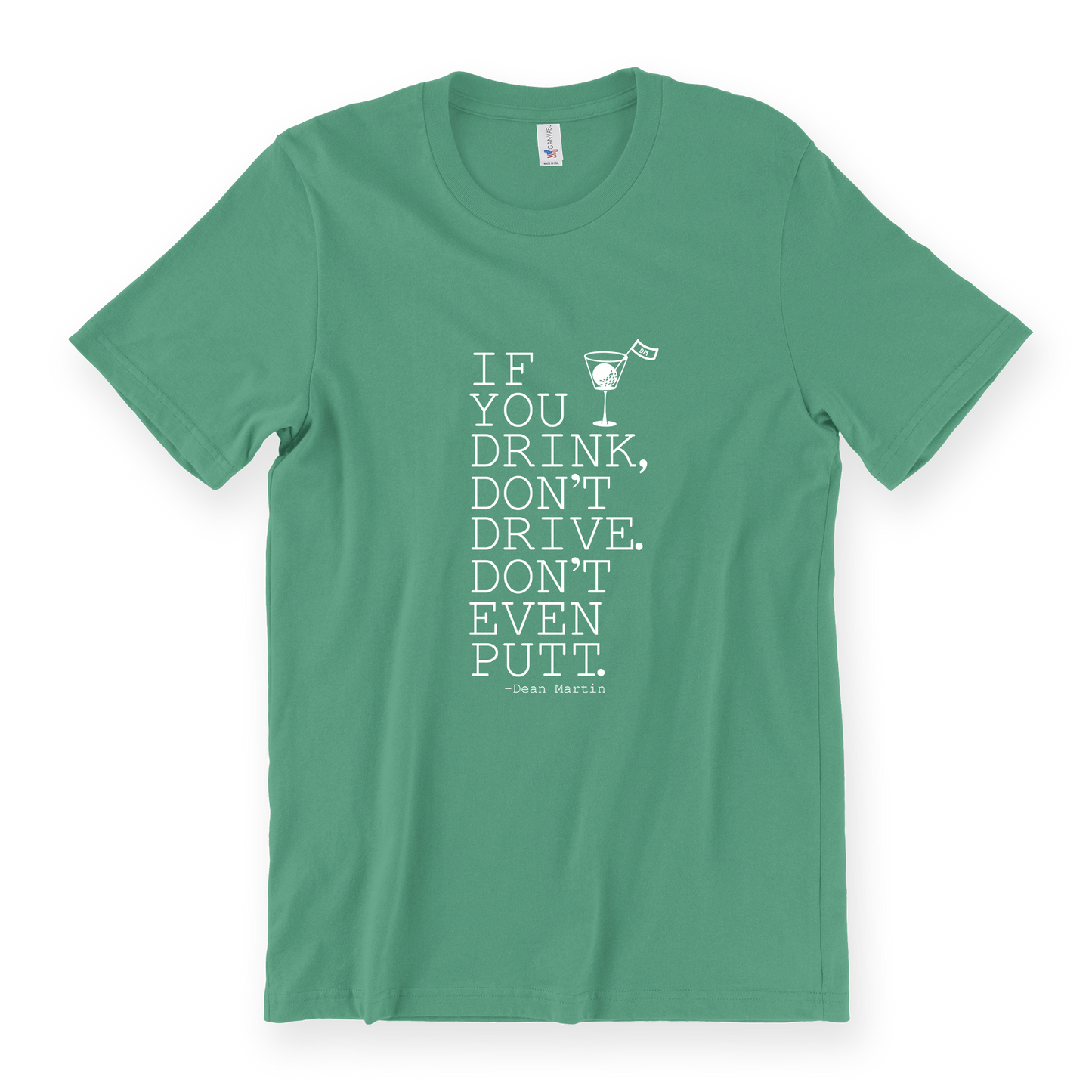 Putting Quote Tee - Kelly Green