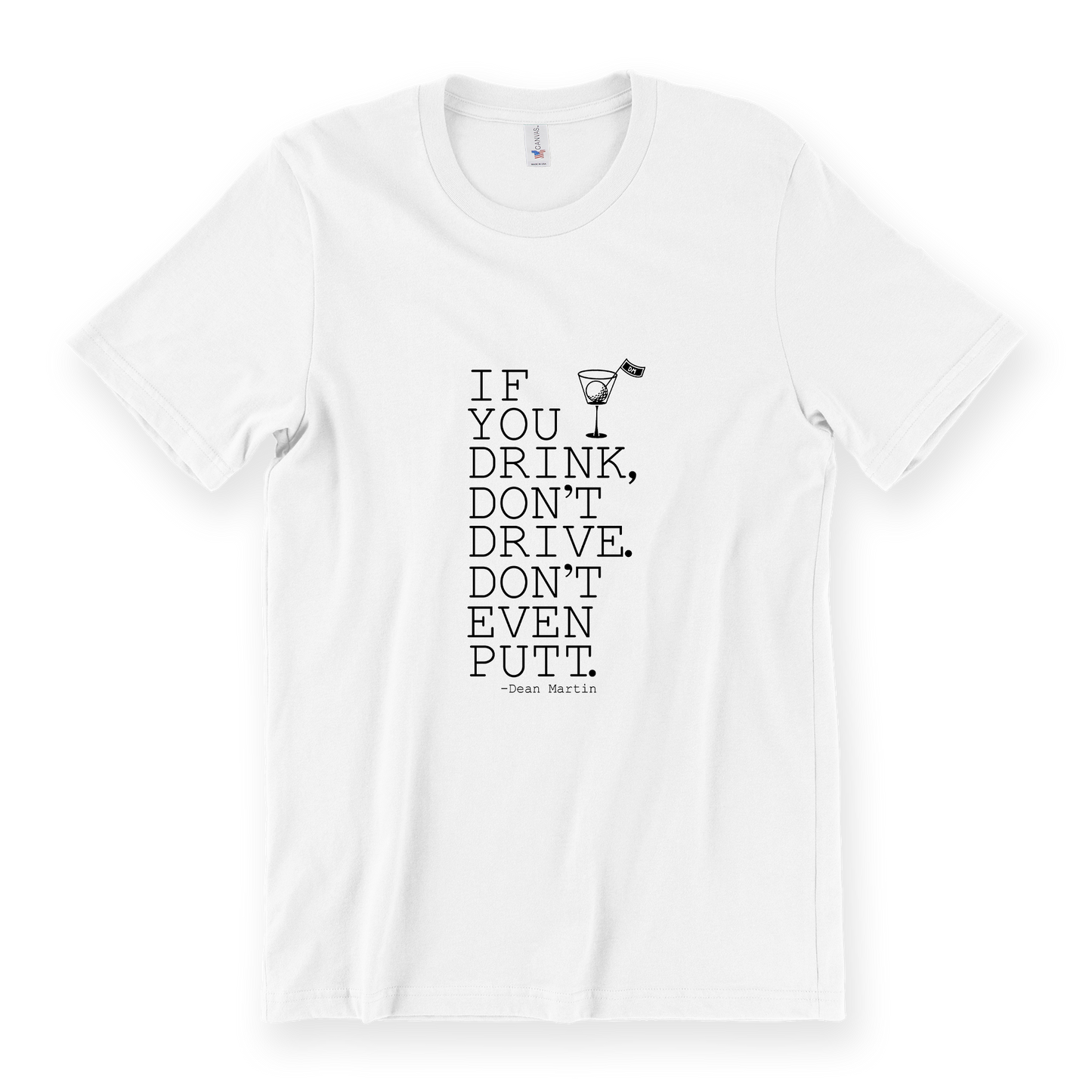 Putting Quote Tee - White